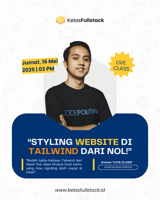 Styling Website Dengan Tailwind dari Nol