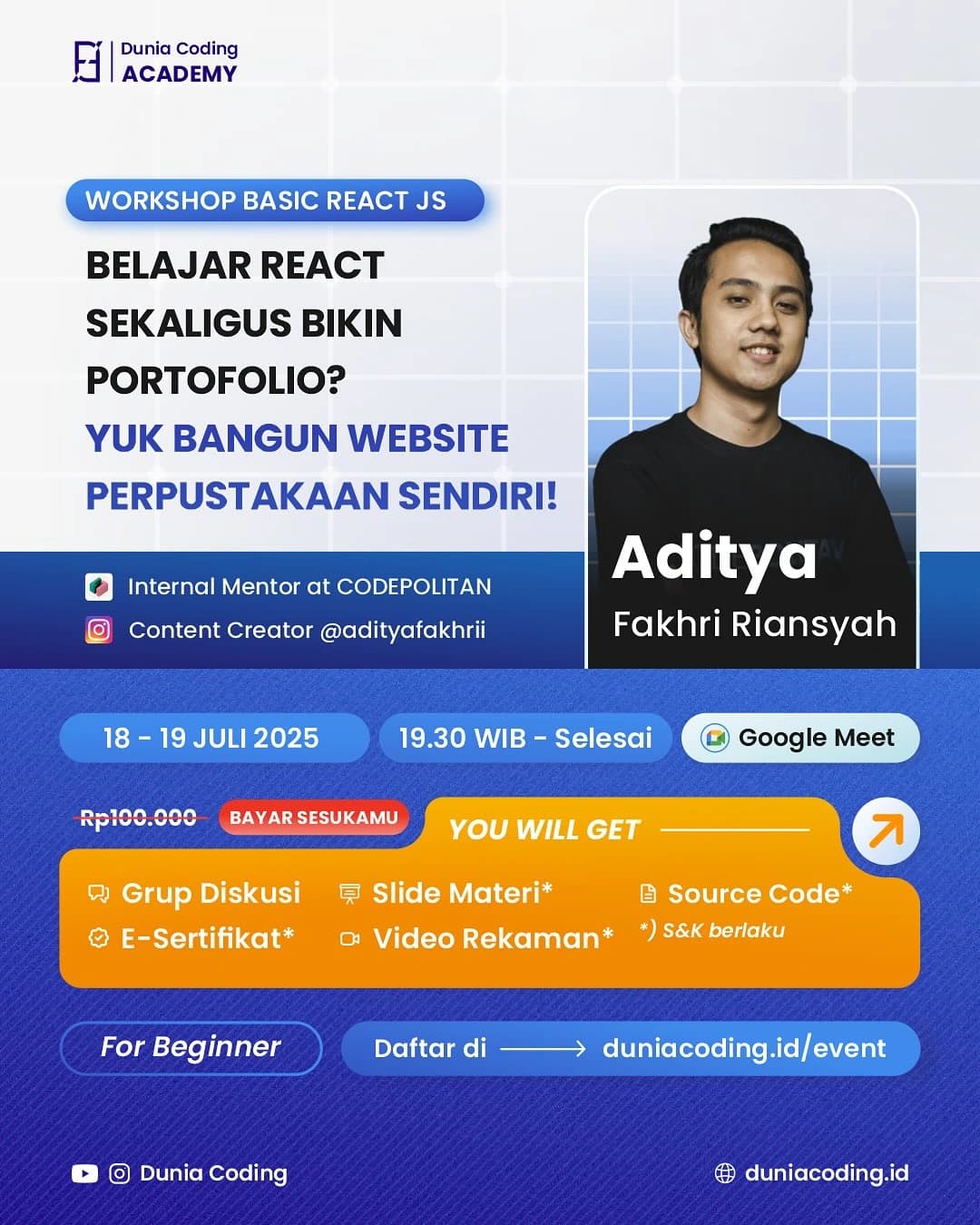 Workshop Basic React JS: Bangun Website Perpustakaan